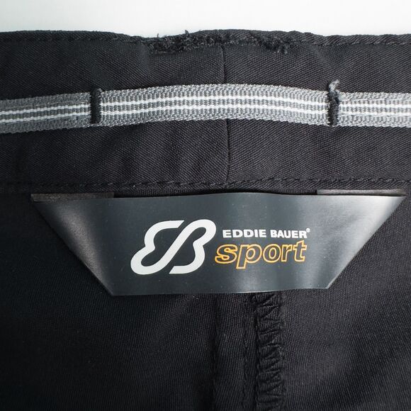 Eddie Bauer Sport Nylon Midi Skirt Womens 4 Black Cargo Modest Athletic Gorpcore - Picture 3 of 16